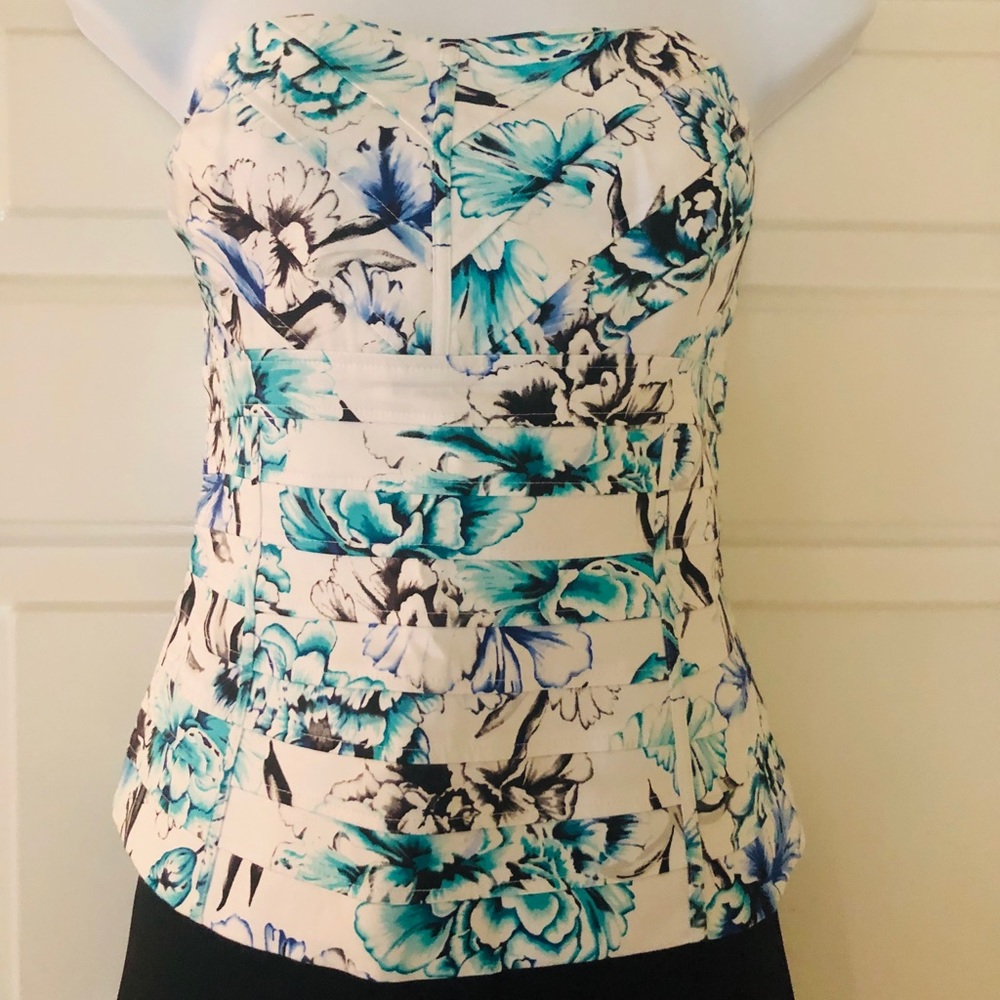 White House Black Market strapless top.
